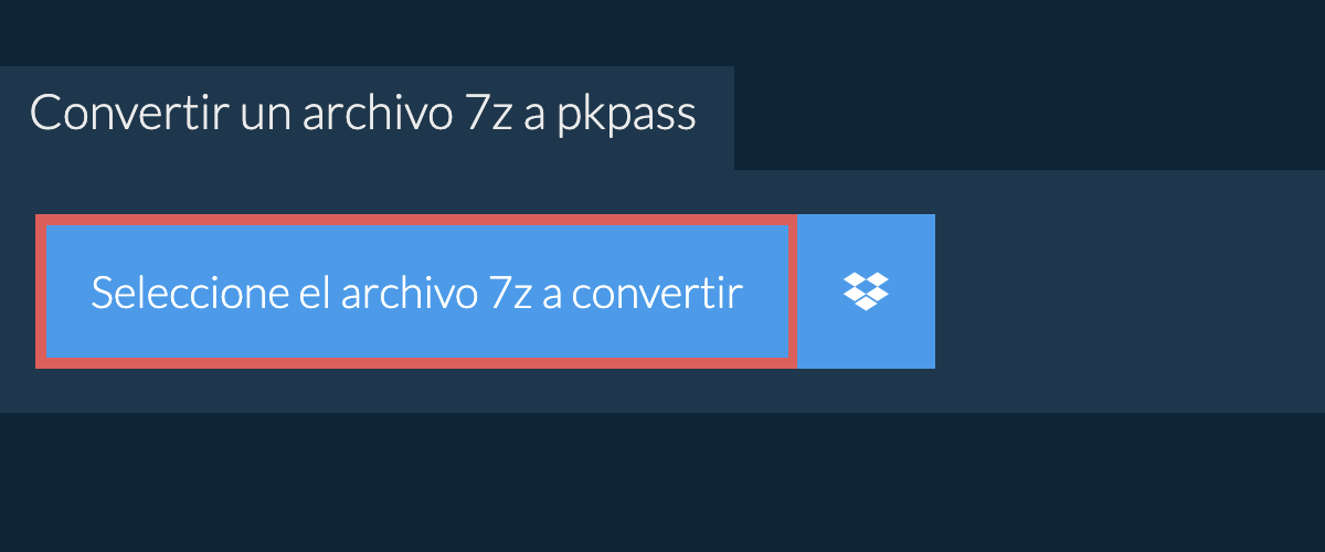 Convertir un archivo 7z a pkpass