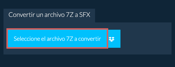 Convertir un archivo 7Z a SFX