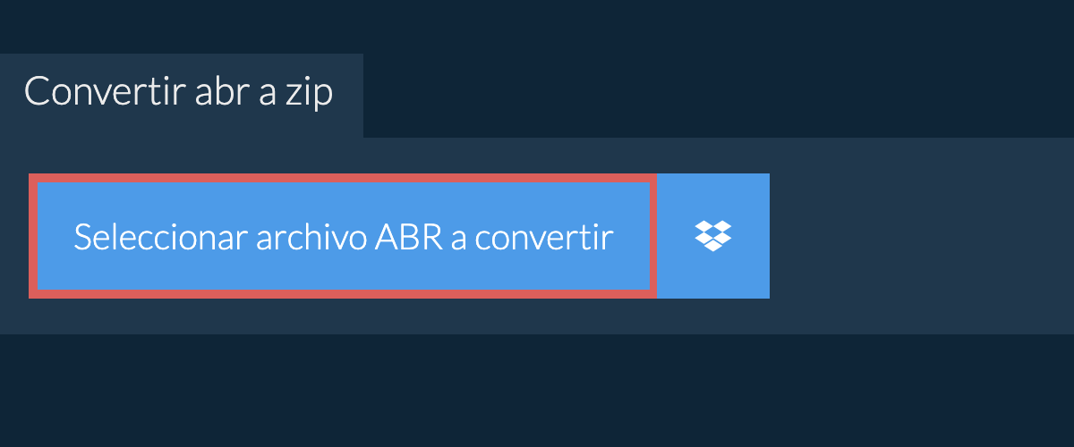 Convertir abr a zip