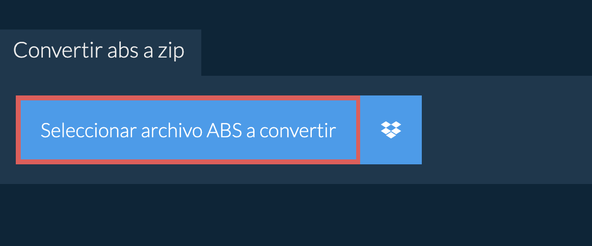 Convertir abs a zip