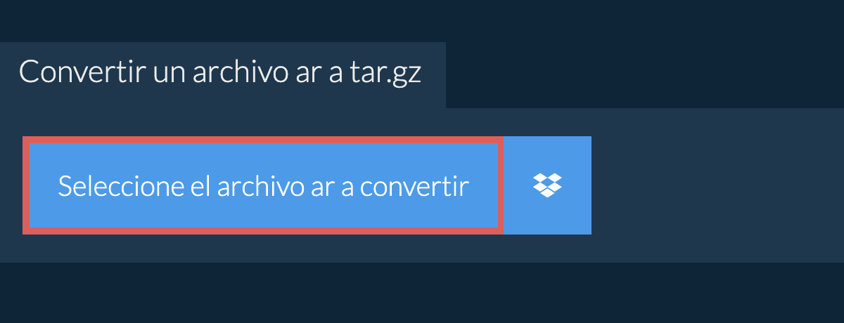 Convertir un archivo AR a TAR.GZ