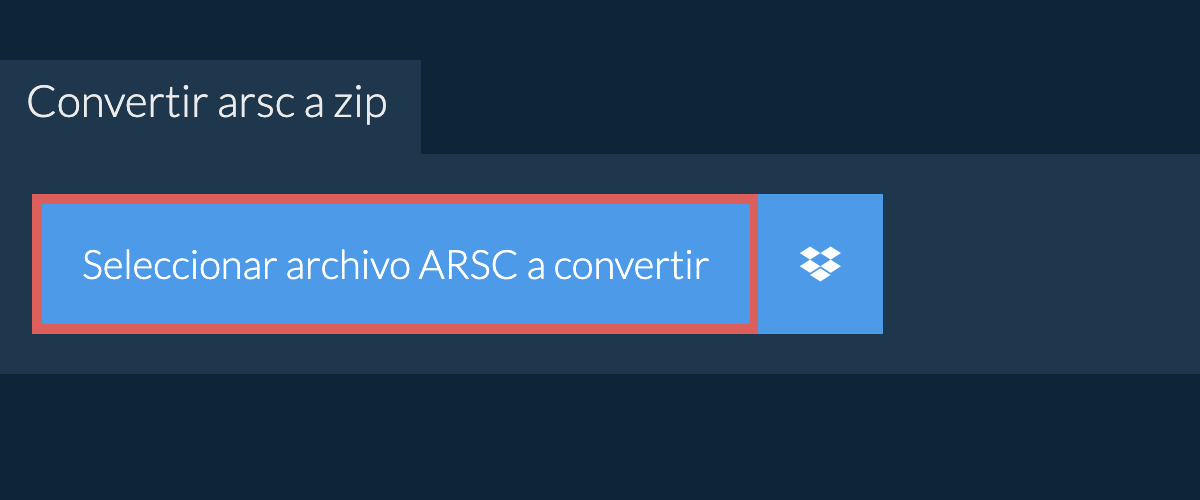 Convertir arsc a zip