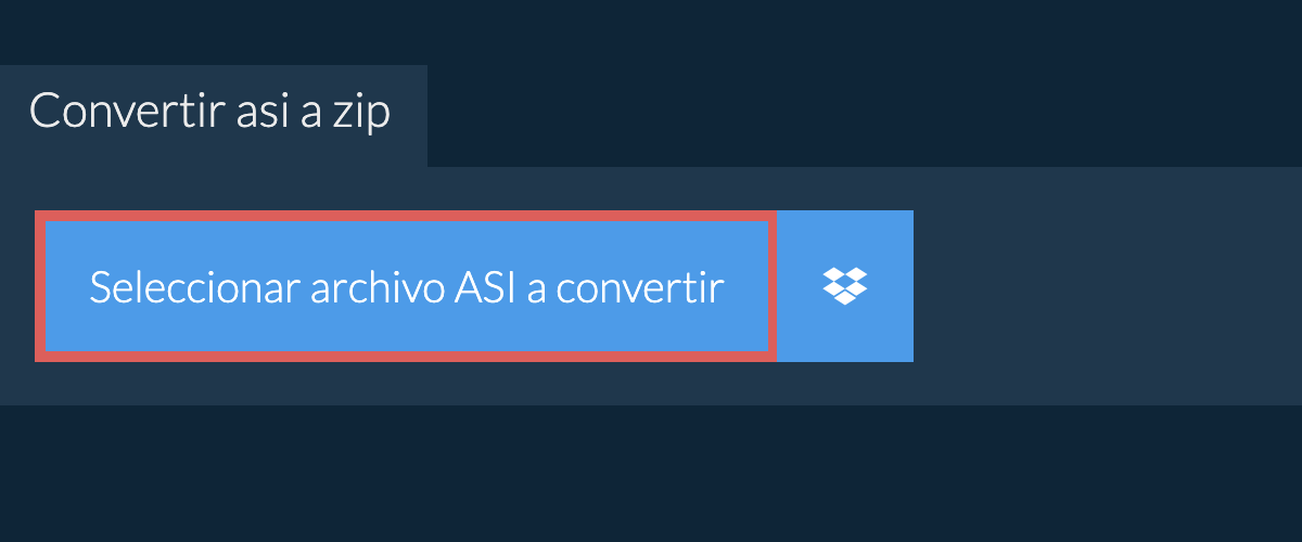 Convertir asi a zip