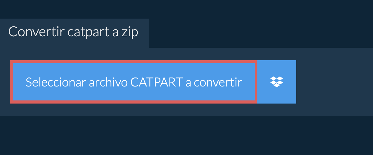 Convertir catpart a zip