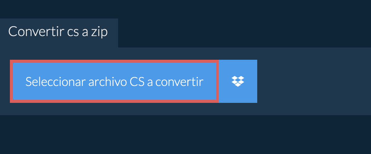 Convertir cs a zip