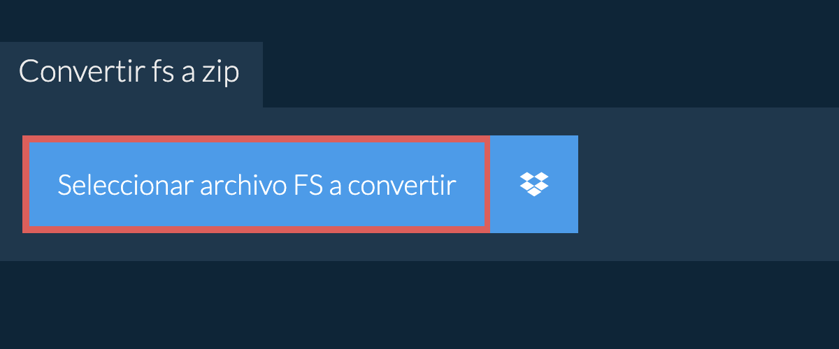 Convertir fs a zip