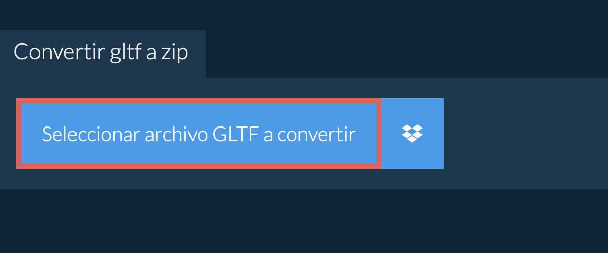 Convertir gltf a zip