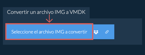 Convertir un archivo IMG a VMDK
