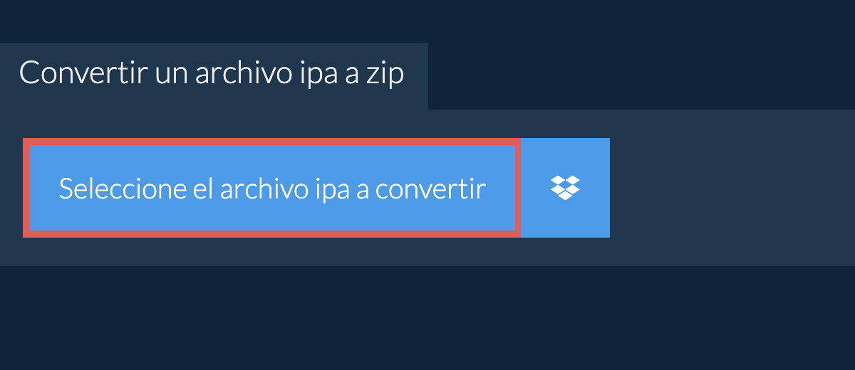 Convertir un archivo ipa a zip