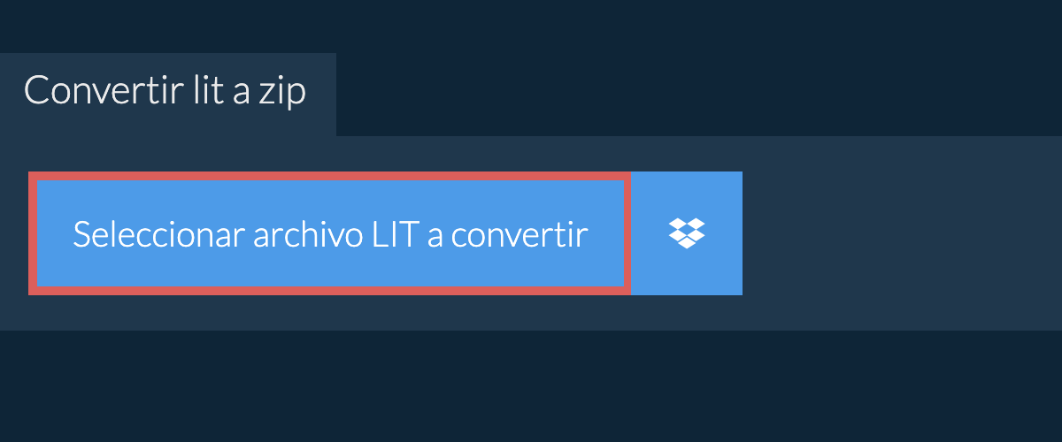 Convertir lit a zip