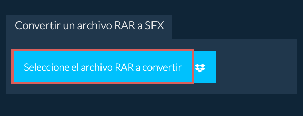 Convertir un archivo RAR a SFX