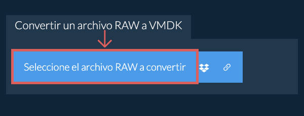 Convertir un archivo RAW a VMDK