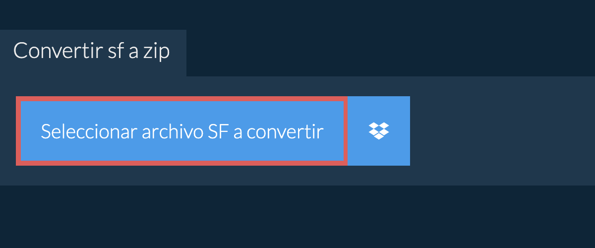 Convertir sf a zip