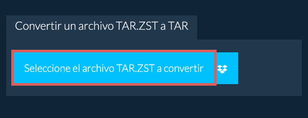 Convertir un archivo TAR.ZST a TAR