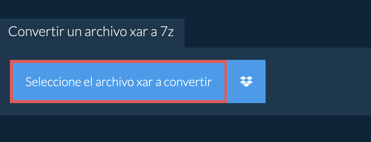 Convertir un archivo xar a 7z