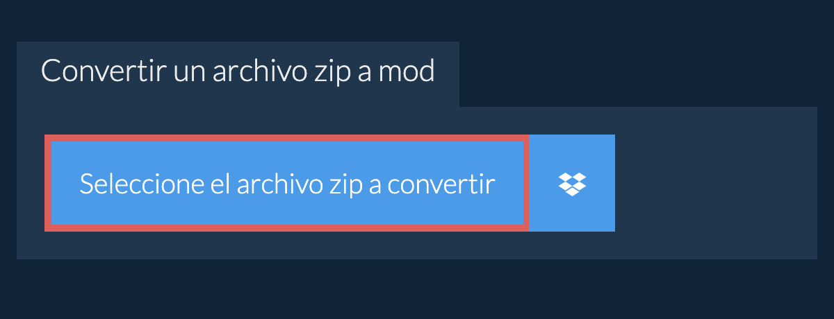 Convertir un archivo zip a mod