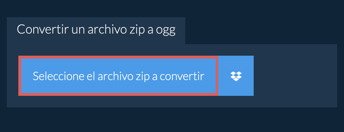 Convertir un archivo zip a ogg