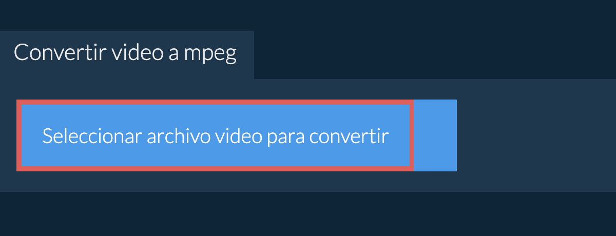 Convertir video a mpeg