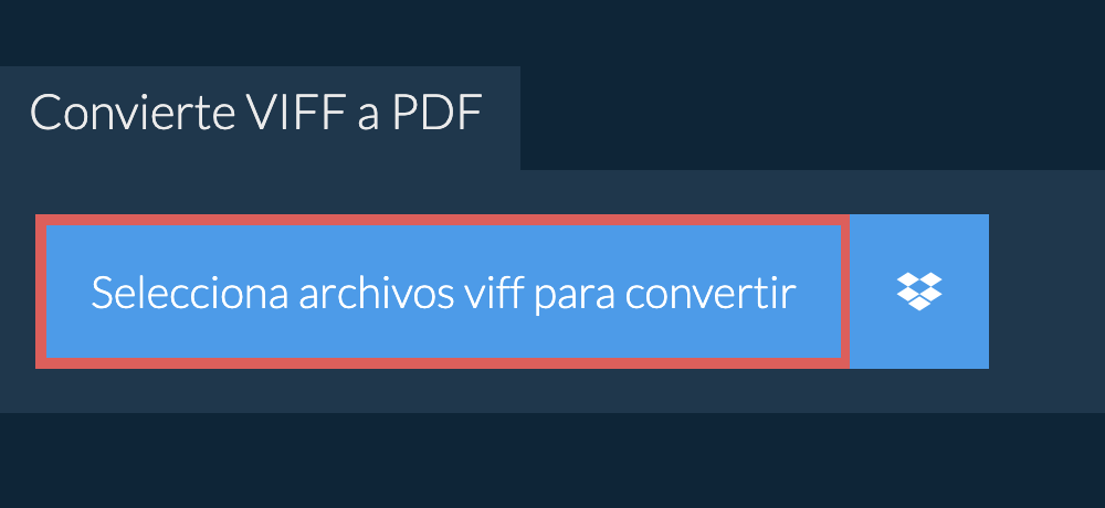 Convierte viff a pdf