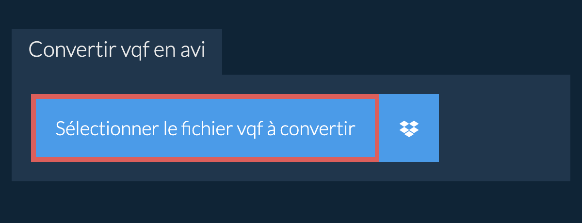 Convertir vqf en avi