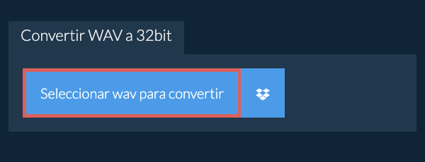 Seleccionar wav para convertir