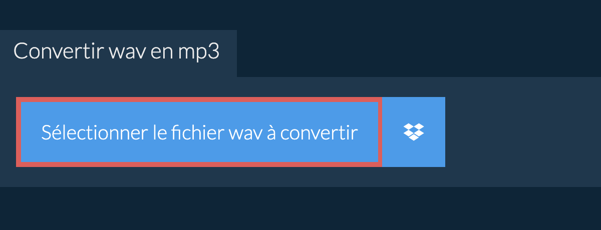 Convertir wav en mp3