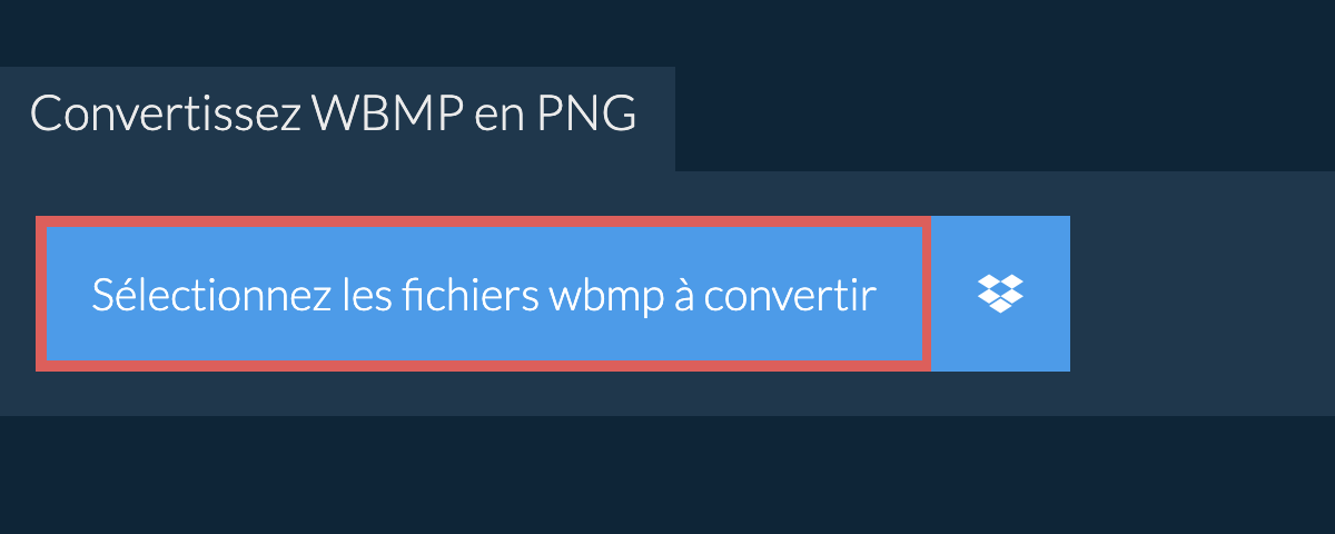 Convertissez wbmp en png