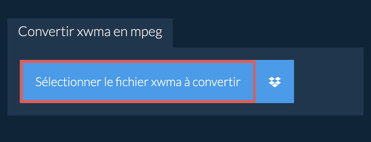 Convertir xwma en mpeg
