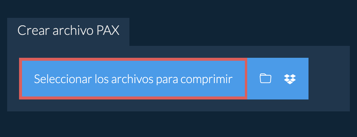 Crear archivo pax