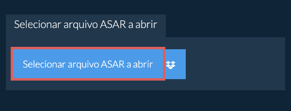 Selecionar arquivo ASAR a abrir
