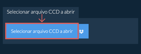 Selecionar arquivo CCD a abrir