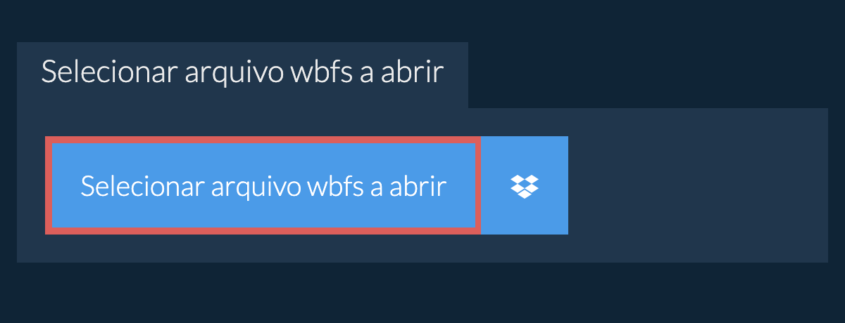 Selecionar arquivo wbfs a abrir