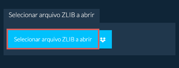 Selecionar arquivo ZLIB a abrir