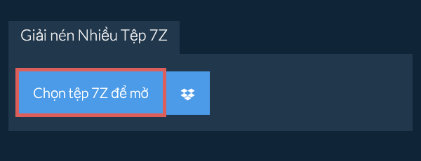 Giải nén Nhiều Tệp 7Z