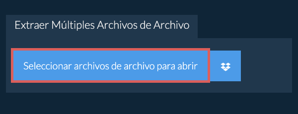 Extraer Múltiples Archivos de Archivo