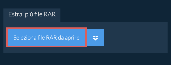 Estrai più file RAR