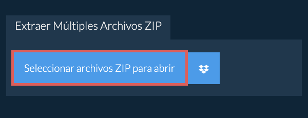Extraer Múltiples Archivos ZIP