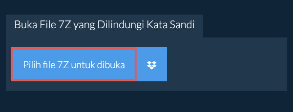 Buka File 7Z yang Dilindungi Kata Sandi