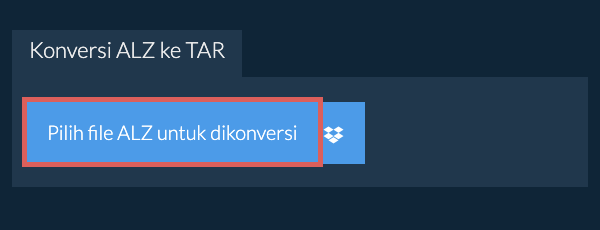Konversi ALZ ke TAR