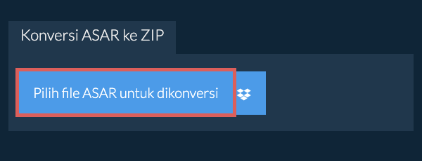 Konversi ASAR ke ZIP