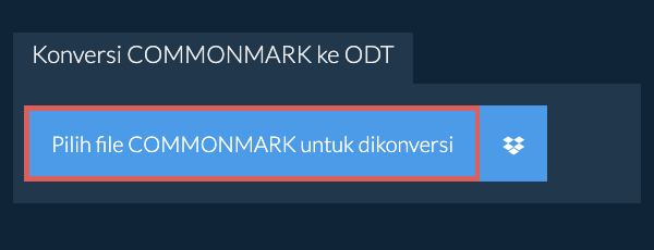 Konversi COMMONMARK ke ODT