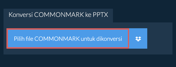 Konversi COMMONMARK ke PPTX