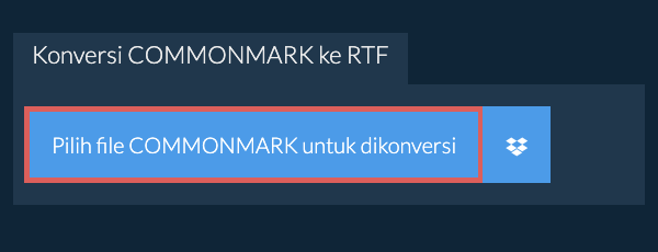 Konversi COMMONMARK ke RTF