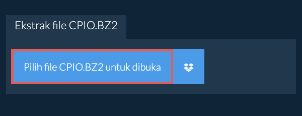 Ekstrak file CPIO.BZ2
