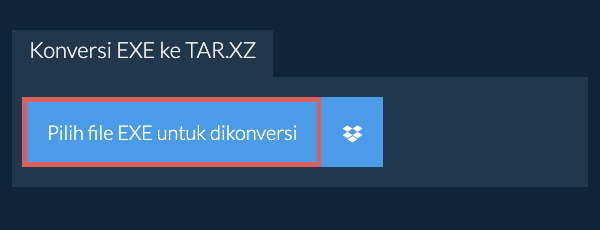 Konversi EXE ke TAR.XZ