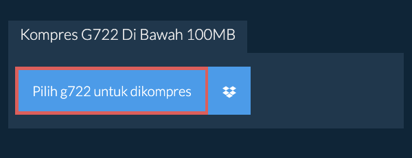 Kompres g722 Di Bawah 100MB