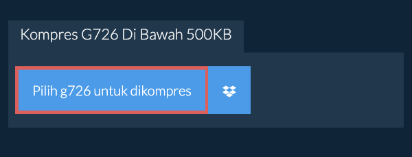 Kompres g726 Di Bawah 500KB