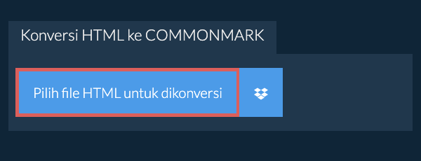 Konversi HTML ke COMMONMARK