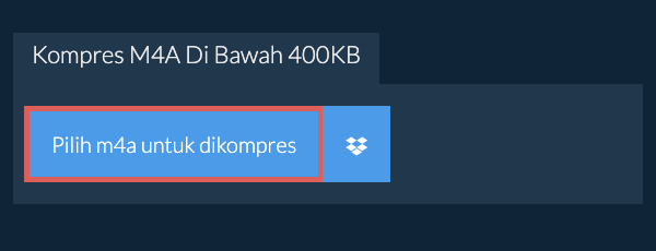 Kompres m4a Di Bawah 400KB