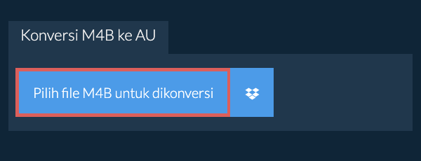 Konversi M4B ke AU